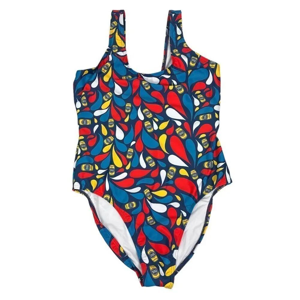Shinesty Women's XL One Piece Swimsuit Sam Adams Print